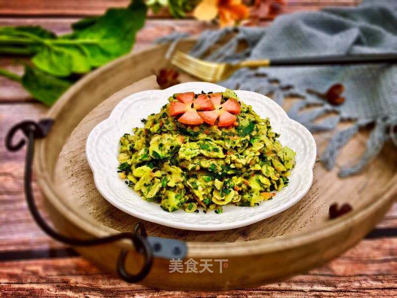 燕麦菠菜炒鸡蛋的做法_#养颜食谱#~燕麦菠菜炒鸡蛋_燕麦菠菜炒鸡蛋怎么做_粒粒糖777的菜谱_美食天下