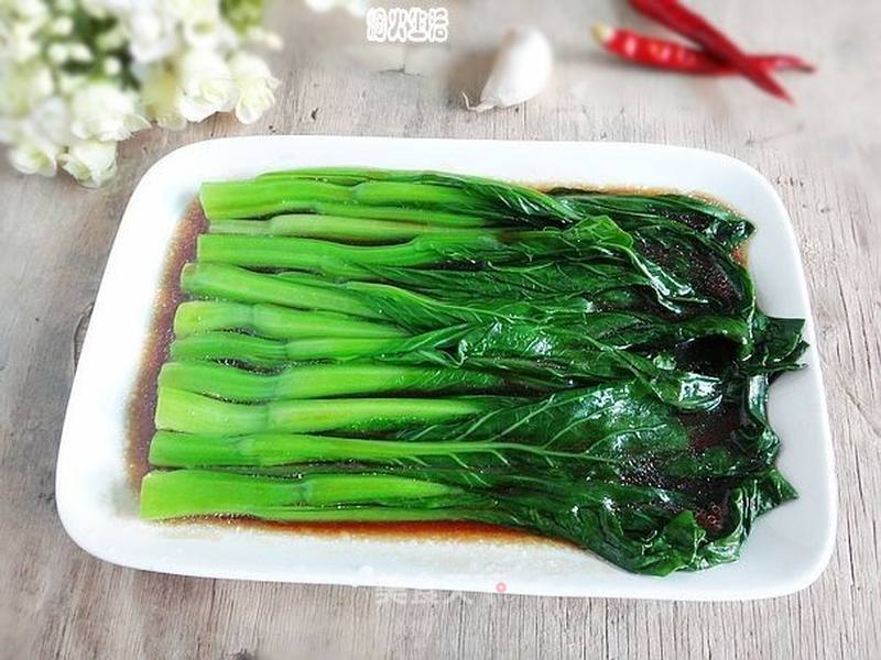 白灼菜心的做法_白灼菜心怎么做_清欢的烟火生活的菜谱_美食天下
