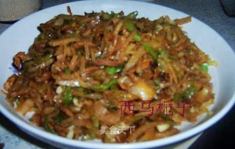 肉丝炒饼的做法_肉丝炒饼怎么做_菜谱_美食天下