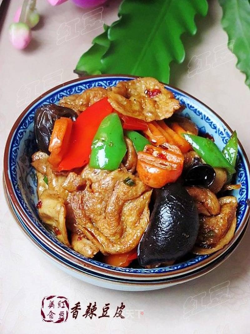 香辣豆皮的做法_绝对下饭菜—香辣豆皮_香辣豆皮怎么做_菜谱_美食天下