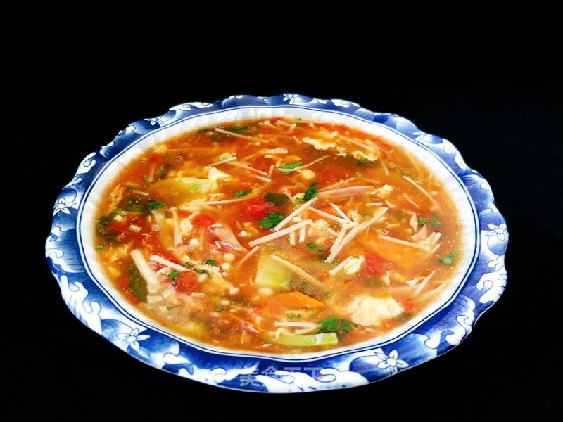 时蔬酸辣汤的做法_时蔬酸辣汤怎么做_诗韵墨香的菜谱_美食天下