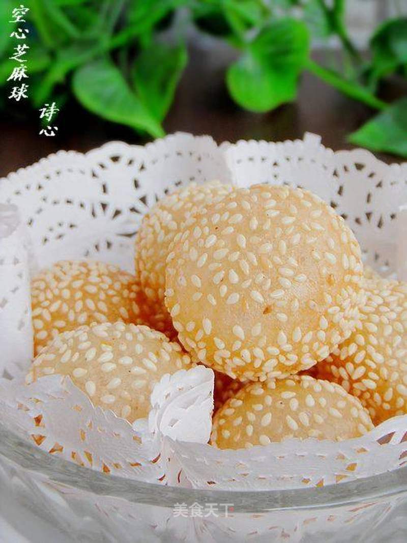 空心芝麻球的做法_关键不在配方在技巧—空心芝麻球_空心芝麻球怎么做_菜谱_美食天下