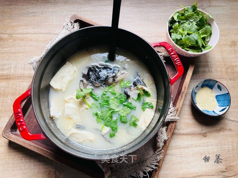 鱼头豆腐汤的做法_汤鲜味美的鱼头豆腐汤_鱼头豆腐汤怎么做_白茶home的菜谱_美食天下