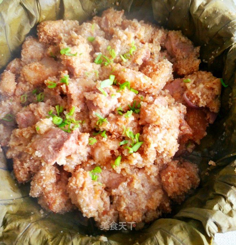 荷叶粉蒸肉的做法_荷叶粉蒸肉怎么做_贝壳0703的菜谱_美食天下