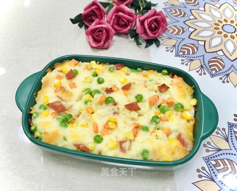 芝士焗土豆泥的做法_芝士焗土豆泥怎么做_四月豆的菜谱_美食天下