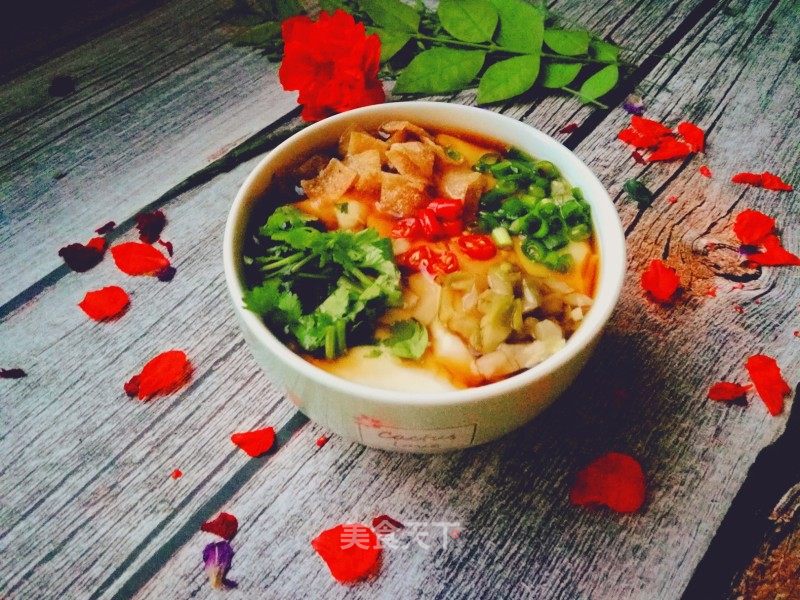 酸辣豆腐脑的做法_酸辣豆腐脑怎么做_一溪月的菜谱_美食天下