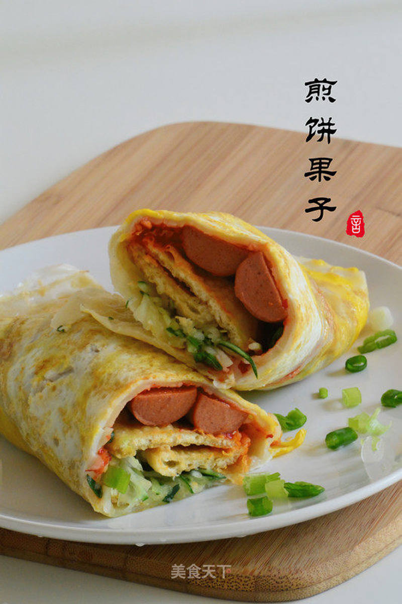 煎饼果子的做法_煎饼果子怎么做_zeychou的菜谱_美食天下