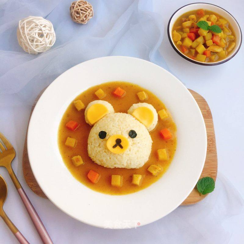 轻松熊咖喱饭的做法_轻松熊咖喱饭怎么做_诚赫宝贝帅帅妈的菜谱_美食天下