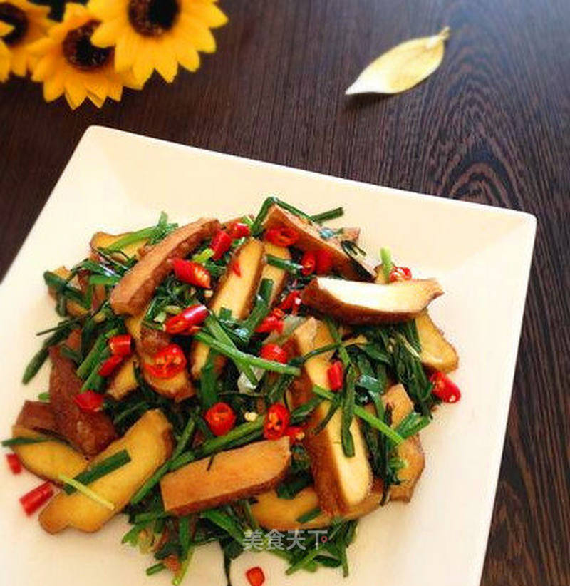 香干炒韭菜的做法_香干炒韭菜怎么做_yxeg5的菜谱_美食天下