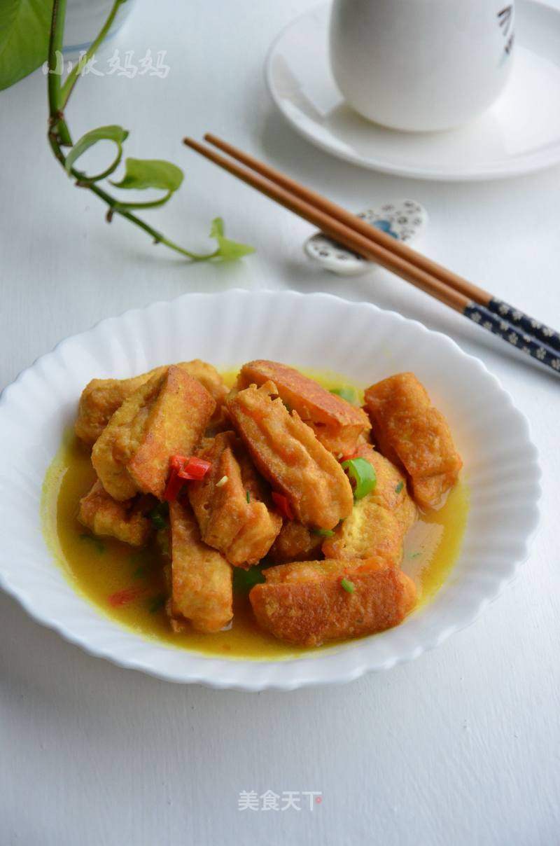 咖喱虾滑酿臭豆腐的做法_咖喱虾滑酿臭豆腐怎么做_小耿妈妈的菜谱_美食天下