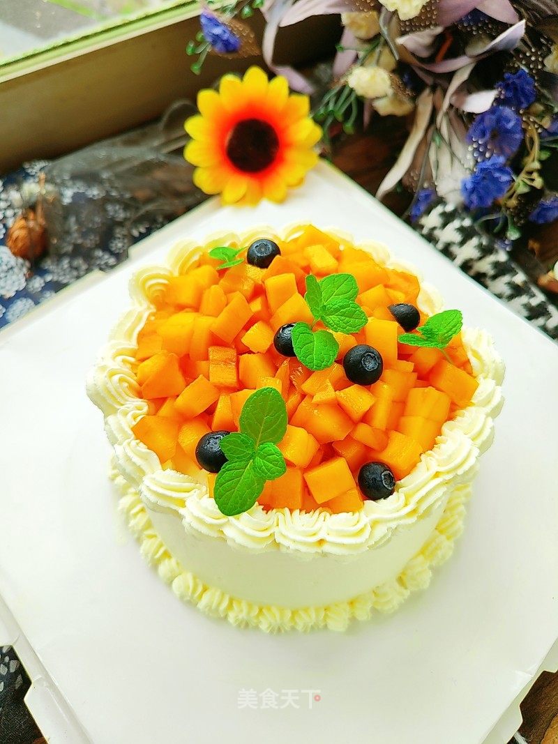 芒果奶油生日蛋糕的做法_芒果奶油生日蛋糕怎么做_芊芊_DOkzbcaviraI的菜谱_美食天下