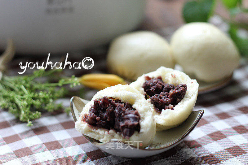 奶香豆沙包的做法_奶香豆沙包怎么做_悠哈厨房的菜谱_美食天下