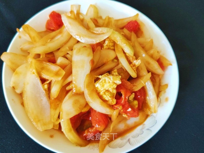 西红柿洋葱炒鸡蛋的做法_西红柿洋葱炒鸡蛋怎么做_筠旸JY的菜谱_美食天下