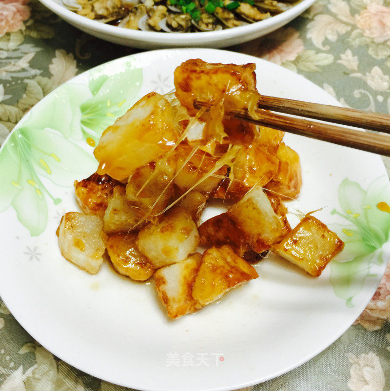 山药拔丝的做法_山药拔丝怎么做_村姑哎的菜谱_美食天下