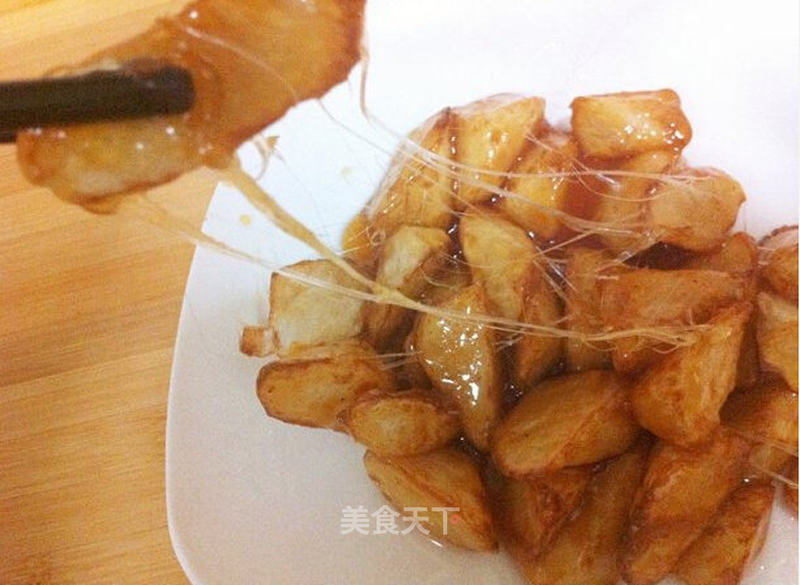 黄金拔丝山药的做法_黄金拔丝山药怎么做_食爲地的菜谱_美食天下