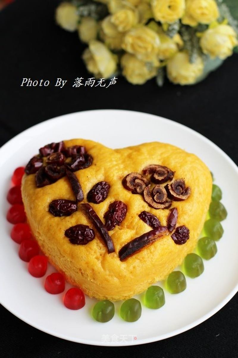 七夕南瓜发糕的做法_七夕南瓜发糕怎么做_菜谱_美食天下