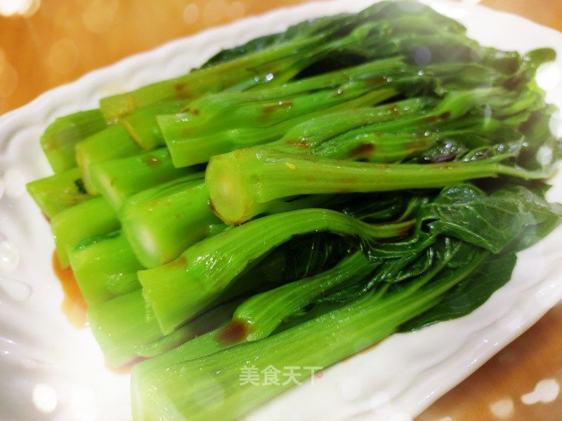 白灼菜心的做法_白灼菜心怎么做_开心肥羊的菜谱_美食天下