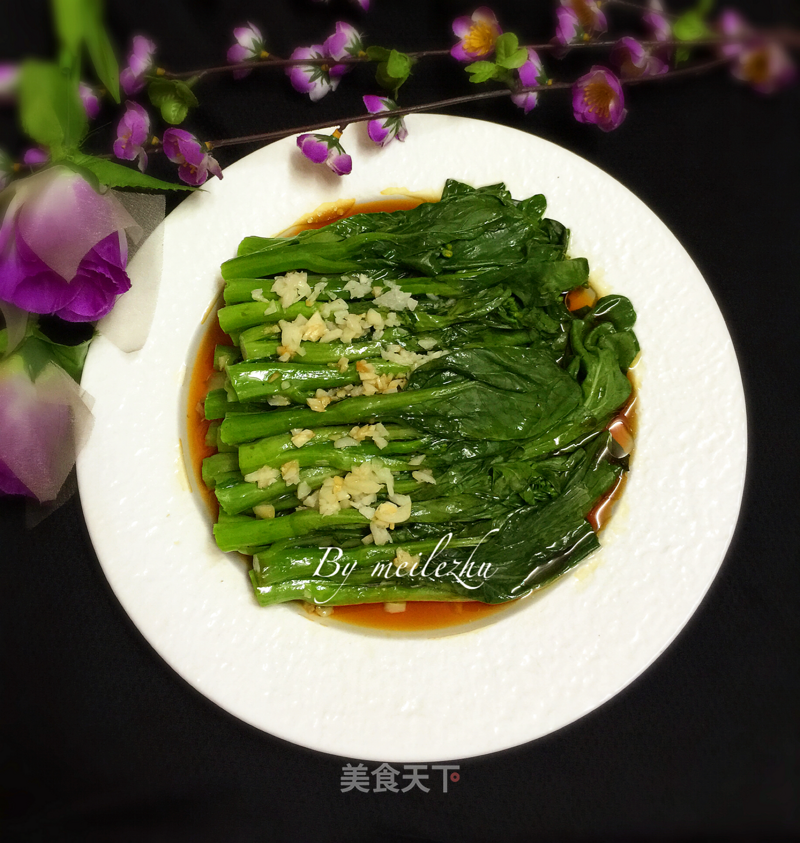 白灼菜心的做法_白灼菜心怎么做_美乐猪的菜谱_美食天下