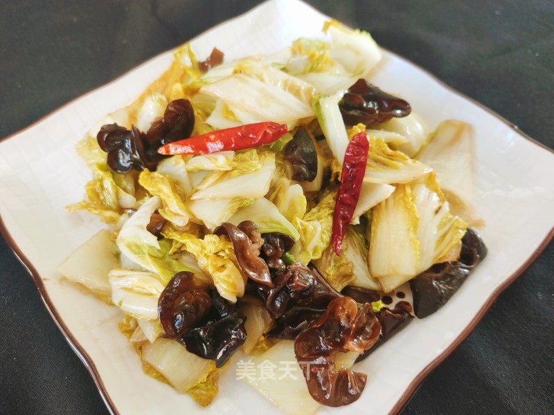 醋溜木耳白菜的做法_醋溜木耳白菜怎么做_筠旸JY的菜谱_美食天下