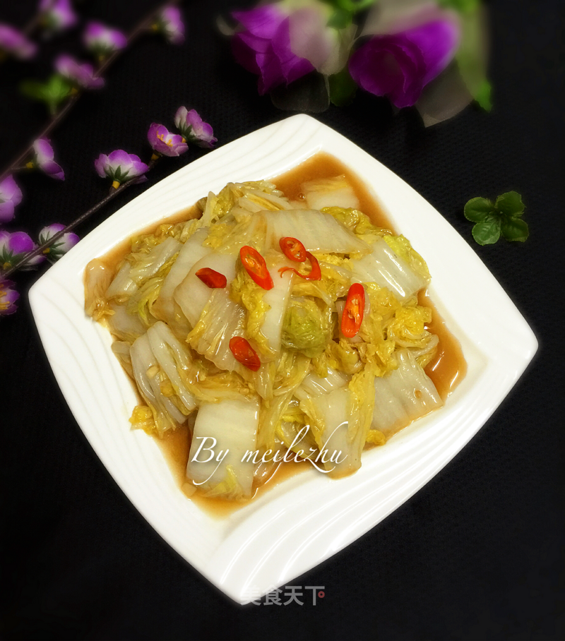 醋溜白菜的做法_醋溜白菜怎么做_美乐猪的菜谱_美食天下