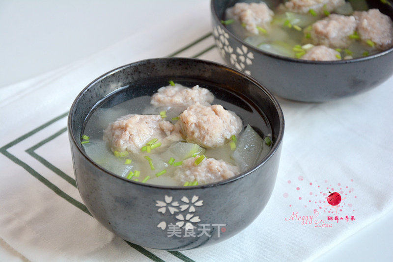 冬瓜肉丸汤的做法_冬瓜肉丸汤怎么做_Meggy跳舞的苹果的菜谱_美食天下