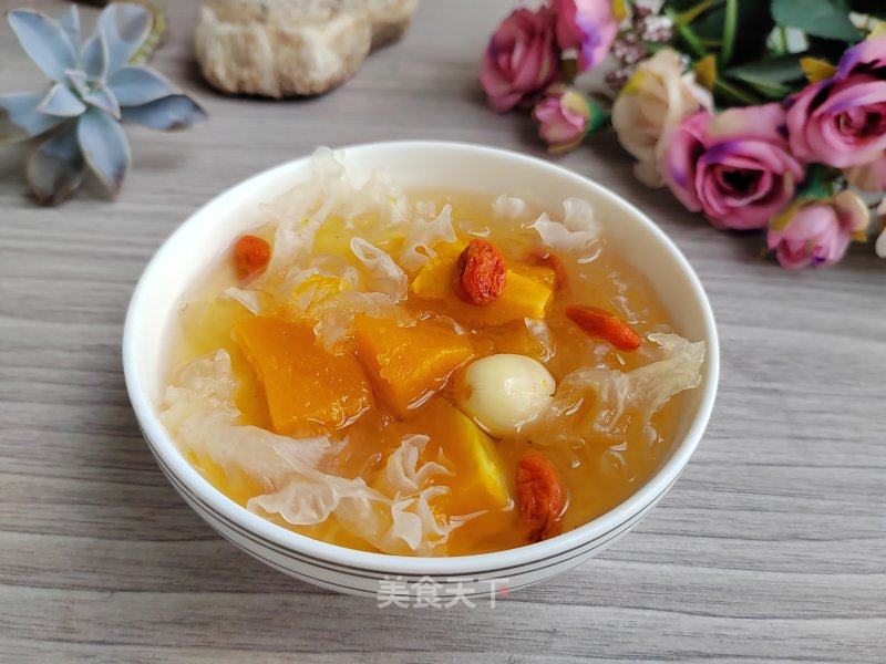 南瓜莲子银耳羹的做法_南瓜莲子银耳羹怎么做_清水淡竹的菜谱_美食天下