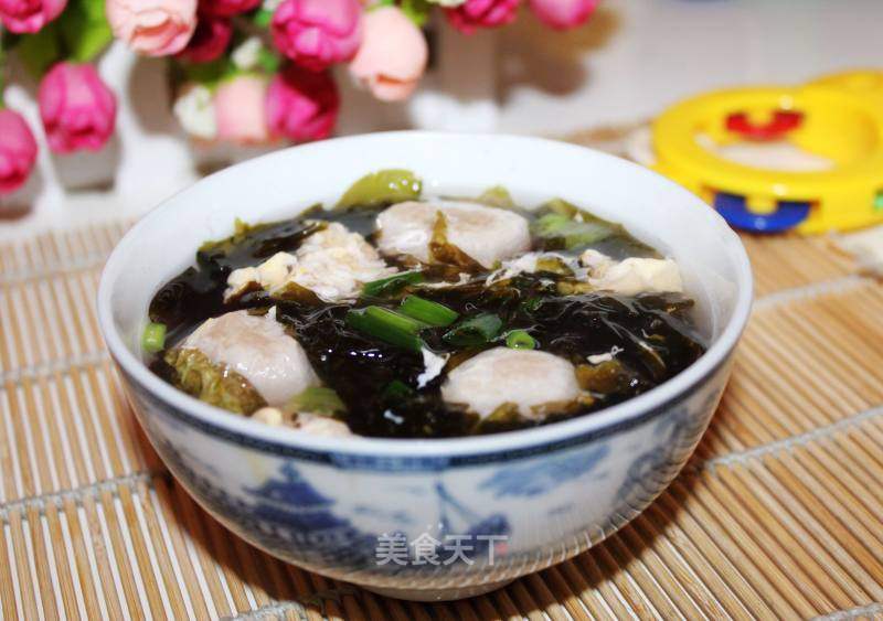 肉丸紫菜蛋花汤的做法_肉丸紫菜蛋花汤怎么做_菜谱_美食天下