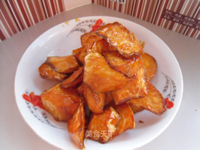 拔丝地瓜的做法_拔丝地瓜怎么做_馋嘴乐的菜谱_美食天下