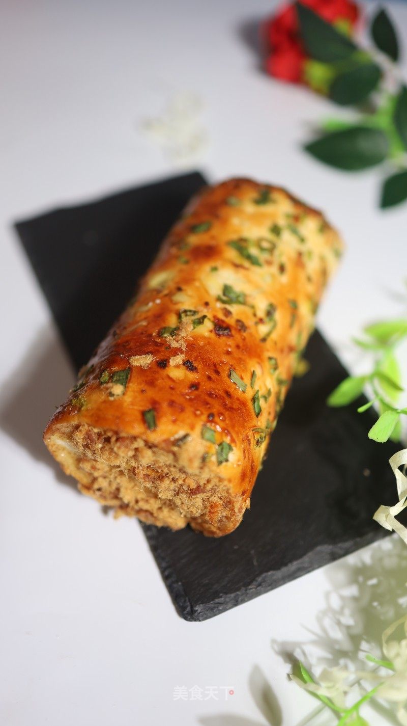 香葱肉松面包的做法_香葱肉松面包怎么做_どら的菜谱_美食天下