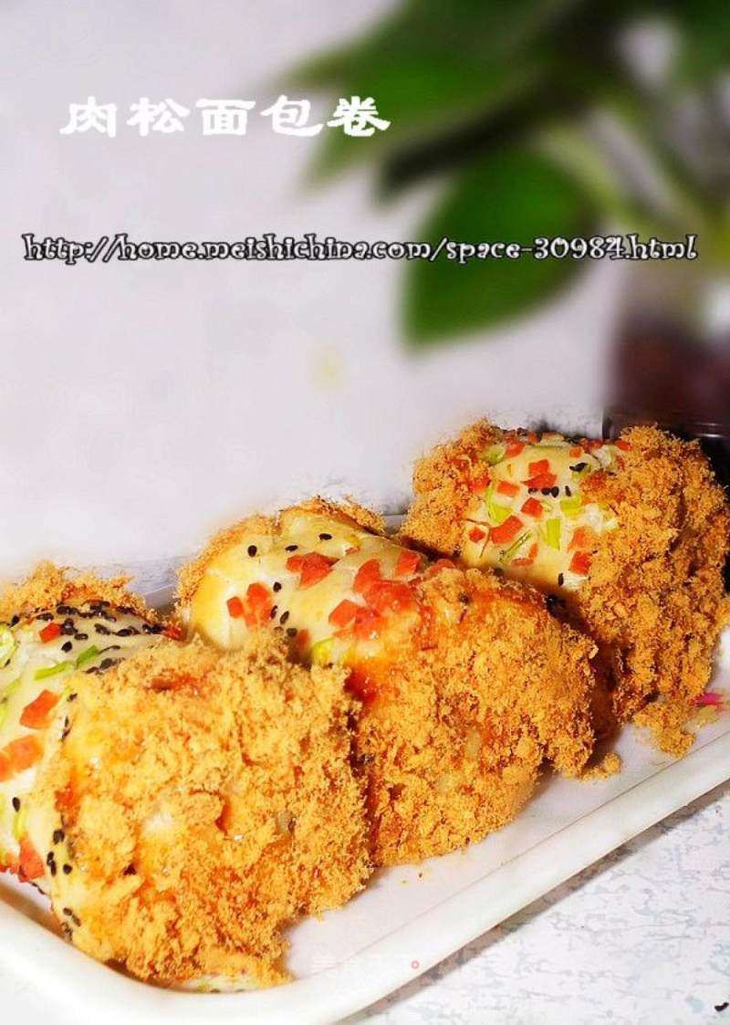 肉松面包卷的做法_肉松面包卷怎么做_菜谱_美食天下