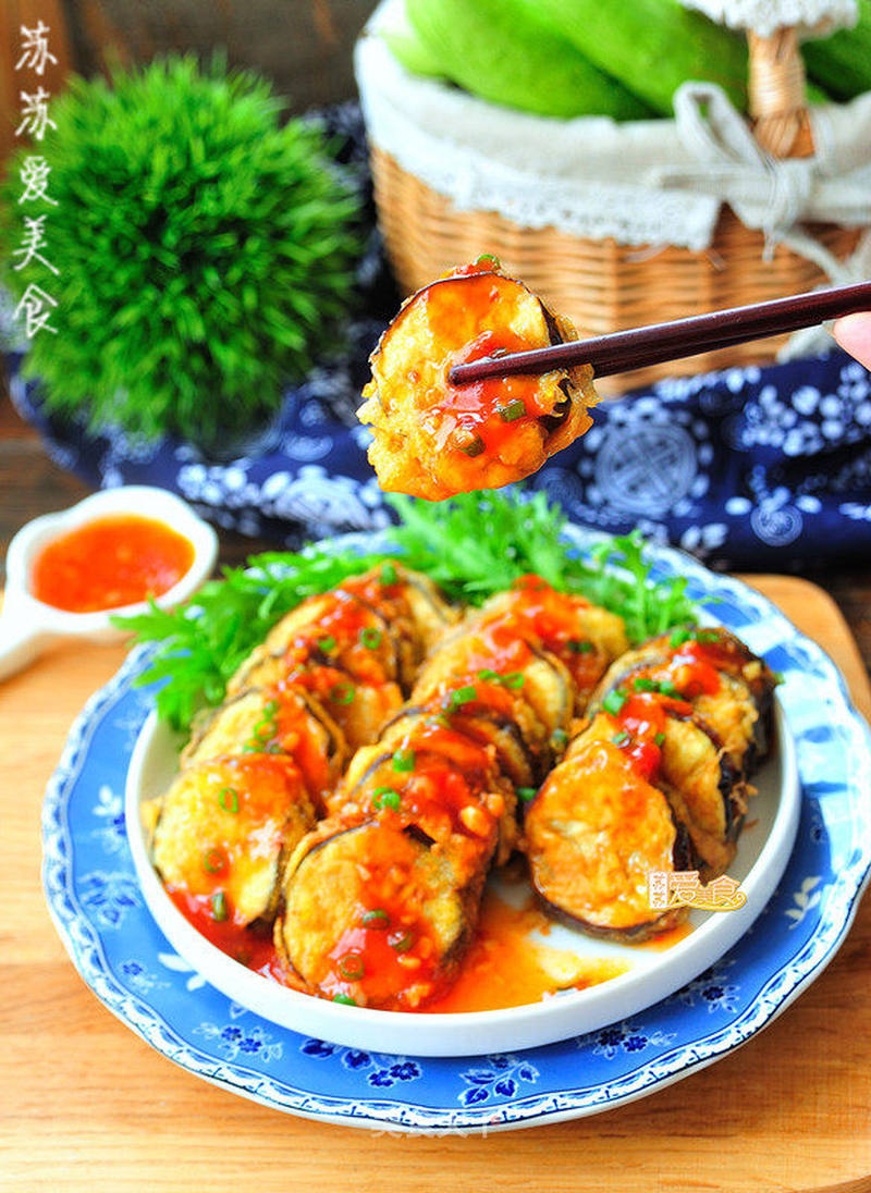 鱼香茄盒的做法_怎样煎出汁浓酥脆的鱼香茄盒_鱼香茄盒怎么做_苏苏爱美食的菜谱_美食天下