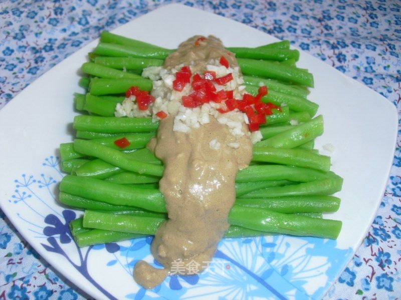 麻酱豆角的做法_麻酱豆角怎么做_开心小精灵的菜谱_美食天下
