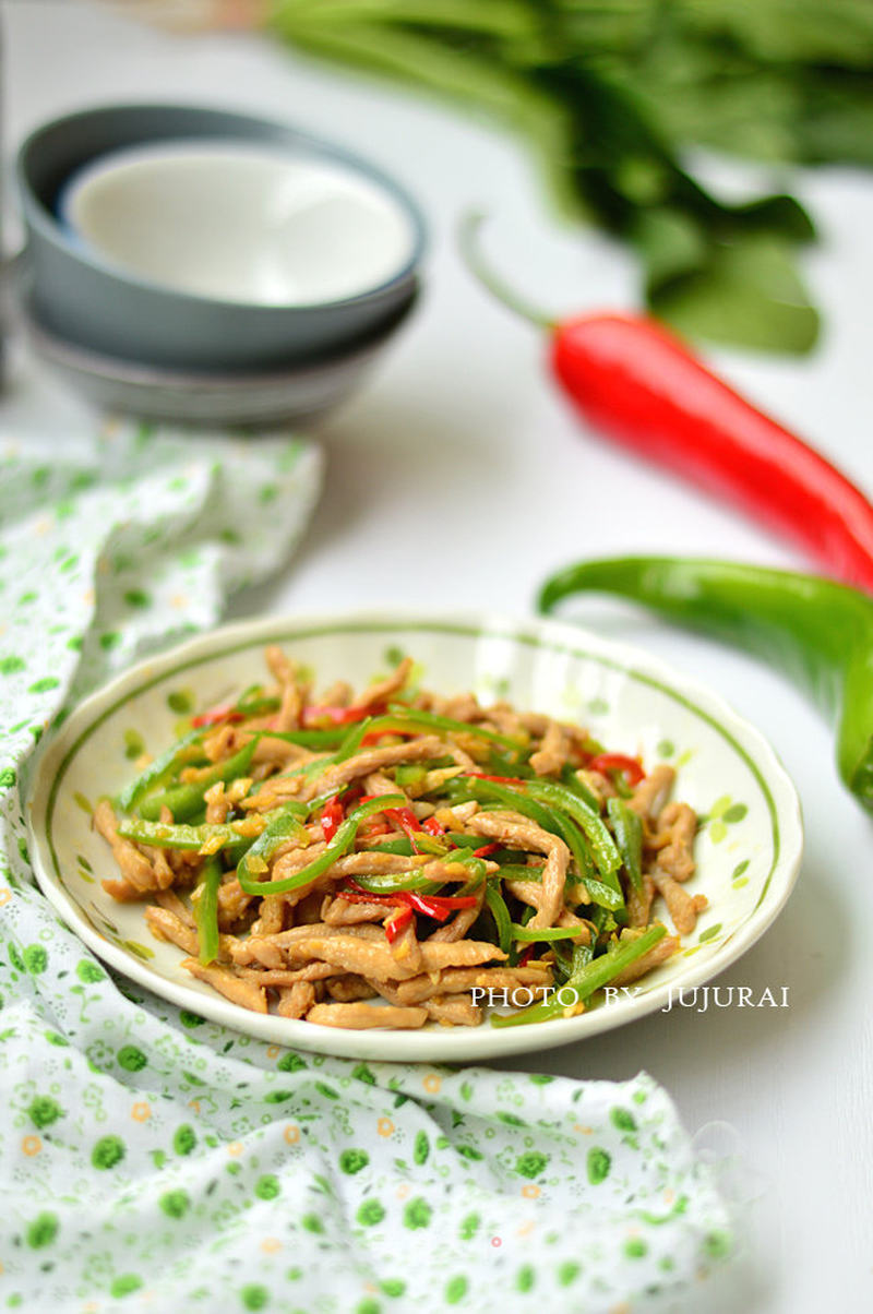 青椒肉丝的做法_青椒肉丝怎么做_juju菊娜的菜谱_美食天下