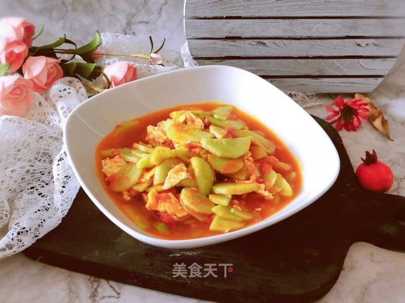 番茄鸡蛋炒黄瓜的做法_番茄鸡蛋炒黄瓜怎么做_厨色的菜谱_美食天下