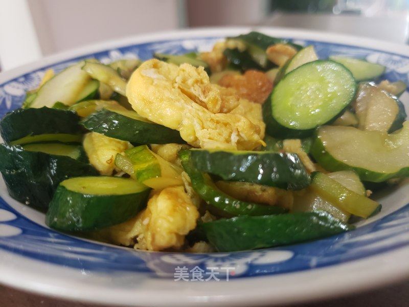黄瓜炒鸡蛋的做法_黄瓜炒鸡蛋怎么做_兰杏梅的菜谱_美食天下