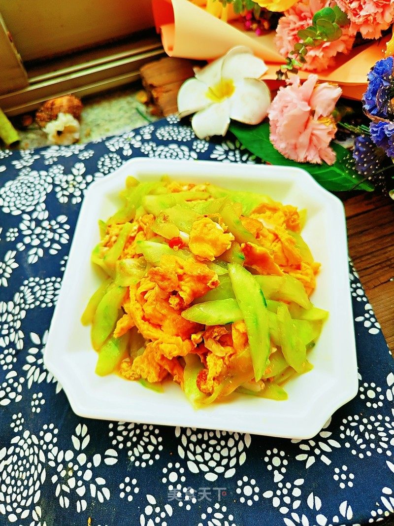 黄瓜炒鸡蛋的做法_黄瓜炒鸡蛋怎么做_芊芊_DOkzbcaviraI的菜谱_美食天下