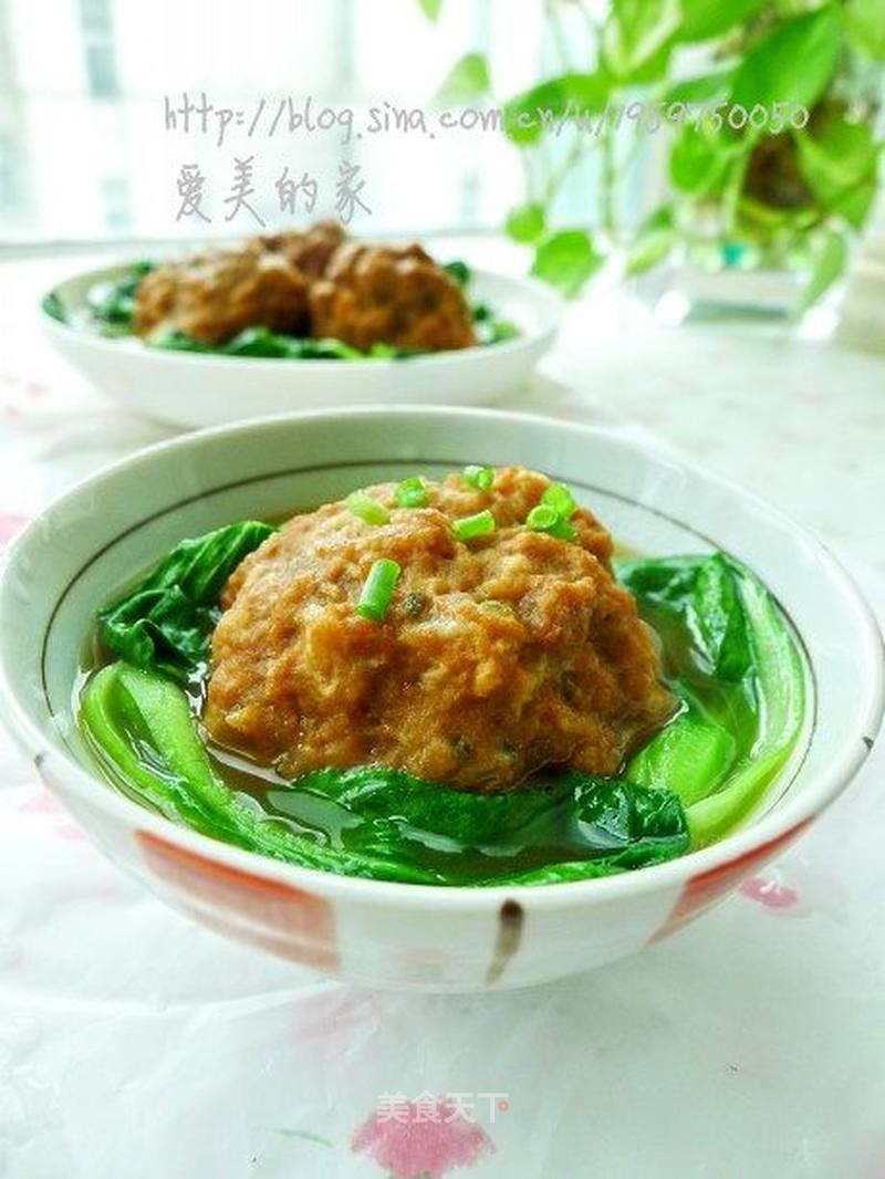 红烧狮子头的做法_【苏菜】重温儿时的美味—红烧狮子头_红烧狮子头怎么做_菜谱_美食天下