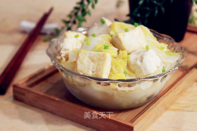 白菜炖豆腐的做法_白菜炖豆腐怎么做_NZmom的菜谱_美食天下