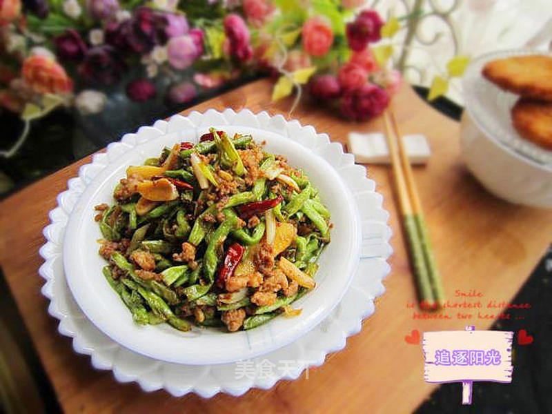 干煸豆角的做法_干煸豆角怎么做_追逐阳光的菜谱_美食天下