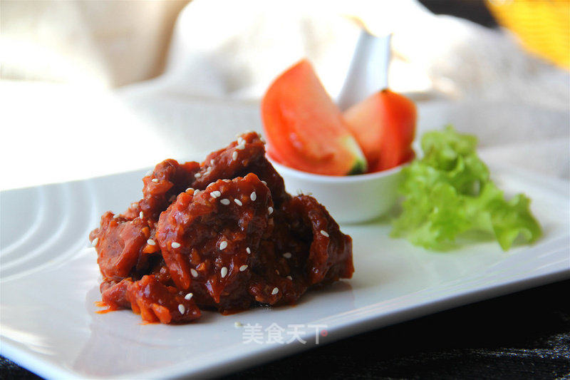 茄汁锅包肉的做法_茄汁锅包肉怎么做_灵泠的菜谱_美食天下