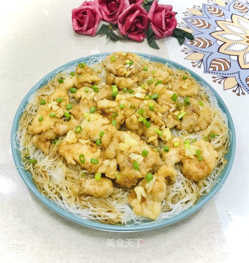 粉蒸肉盖粉丝的做法_粉蒸肉盖粉丝怎么做_四月豆的菜谱_美食天下