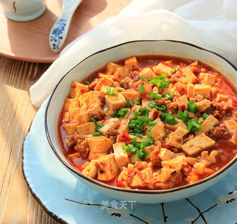 麻婆豆腐的做法_麻婆豆腐怎么做_杜鹃花美食的菜谱_美食天下