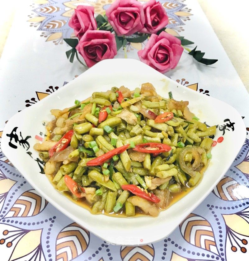 酸豆角肉末的做法_酸豆角肉末怎么做_四月豆的菜谱_美食天下