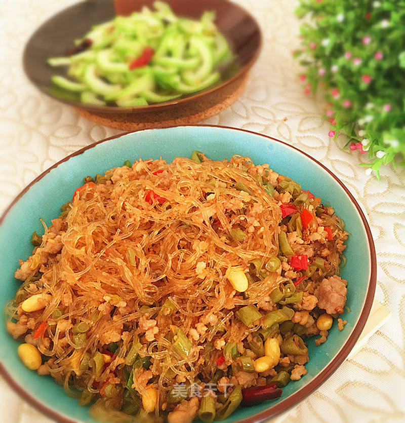 酸豆角炒肉末粉丝的做法_酸豆角炒肉末粉丝怎么做_yxeg5的菜谱_美食天下