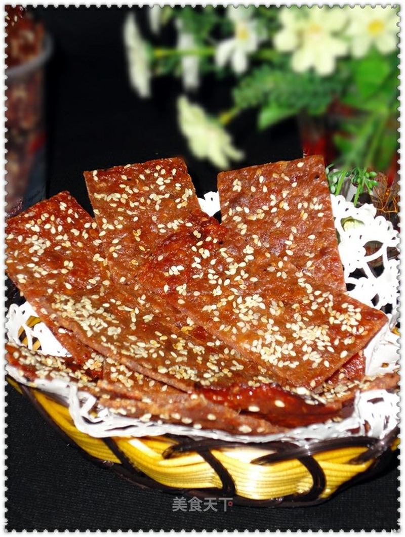猪肉脯的做法_自制小吃—猪肉脯_猪肉脯怎么做_菜谱_美食天下