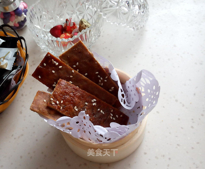 蜜汁猪肉脯的做法_自制零食——蜜汁猪肉脯_蜜汁猪肉脯怎么做_灵泠的菜谱_美食天下