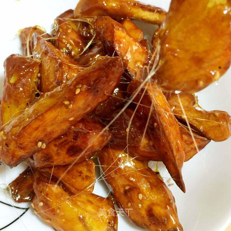 拔丝地瓜的做法_拔丝地瓜怎么做_菊子厨房的菜谱_美食天下