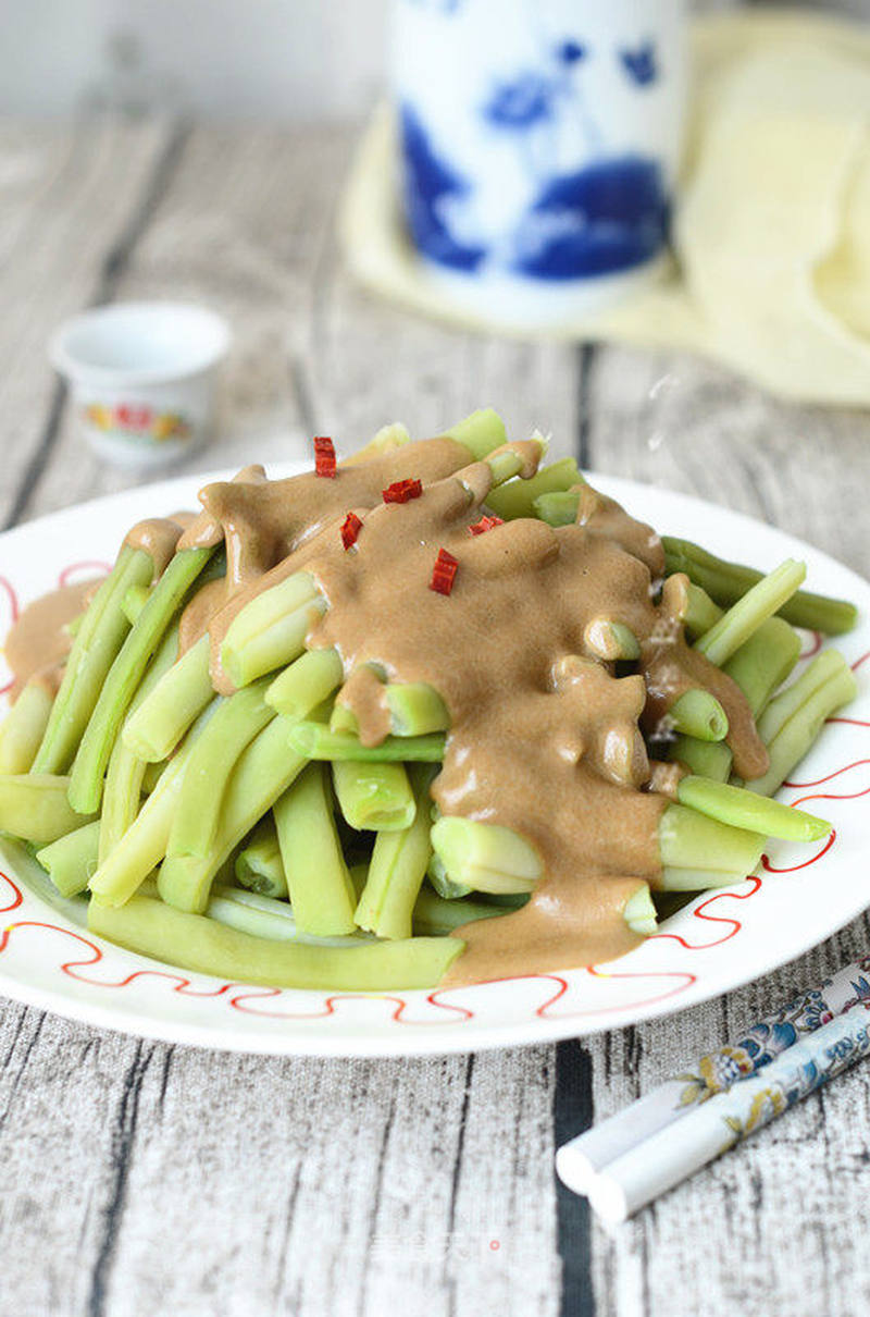 麻酱豆角的做法_零失败开胃菜凉菜，麻酱豆角_麻酱豆角怎么做_tgcyy的菜谱_美食天下