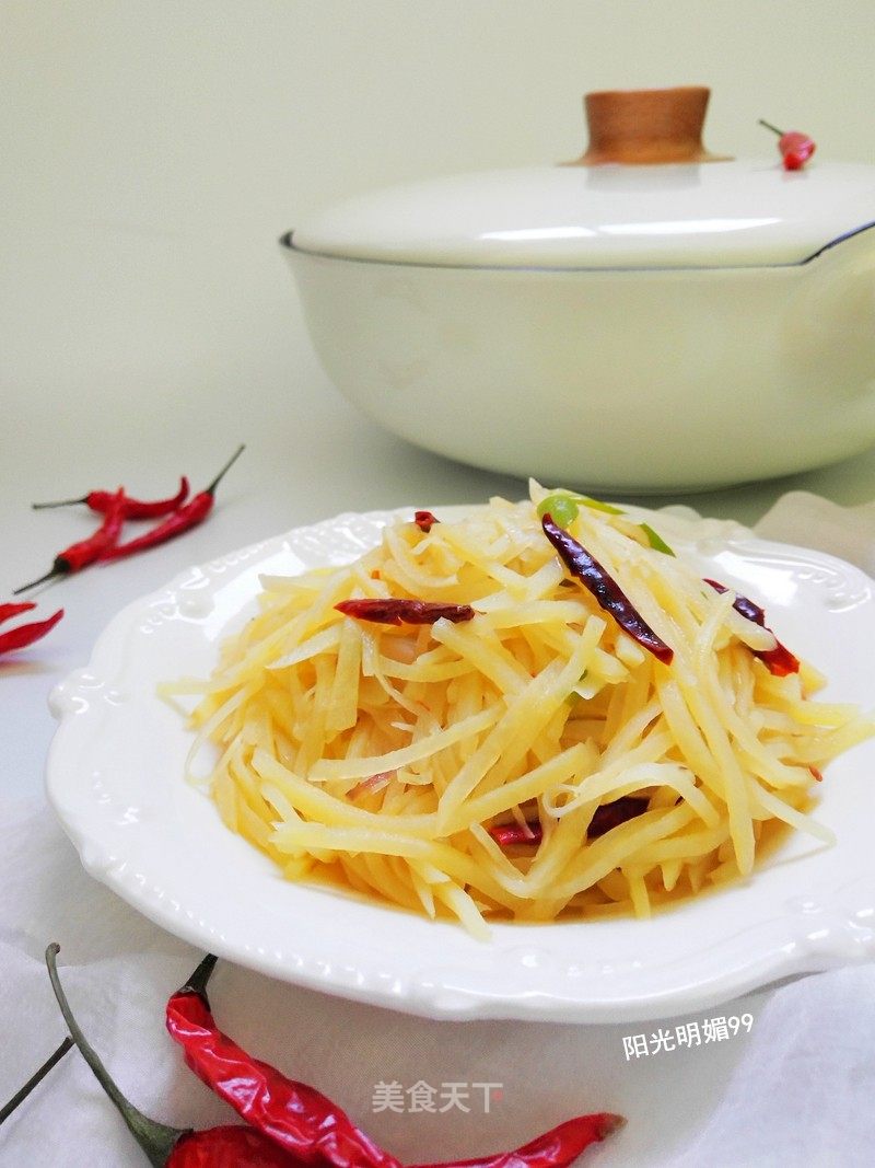 醋溜土豆丝的做法_醋溜土豆丝怎么做_阳光明媚99的菜谱_美食天下