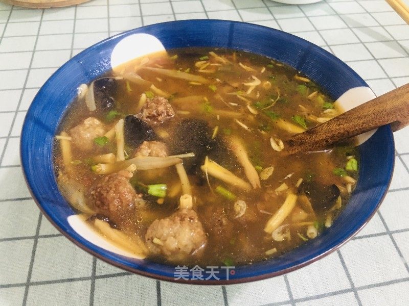酸辣肉丸汤的做法_酸辣肉丸汤怎么做_小洞天的菜谱_美食天下